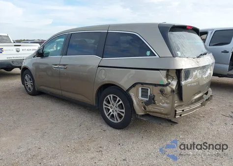 2011 Honda Odyssey Ex-L из США, поврежденный, VIN 5FNRL5H61BB077341